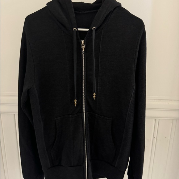 Chrome Hearts Matty Boy Chomper Leather Patch Zip-Up Hoodie - Picture 9 of 14